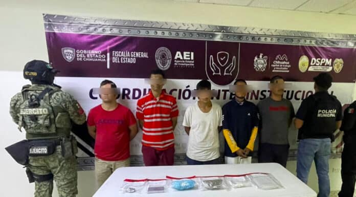 Inician proceso penal a cinco detenidos en posesión de narcóticos durante cateo