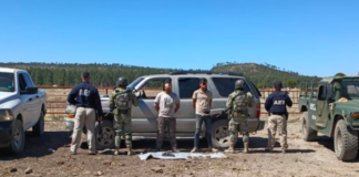 Durante operativo BOI en Guachochi, aseguran 172 cartuchos y droga; dos detenidos