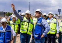 Realiza Bonilla recorrido de supervisión en puentes viales que construye Municipio