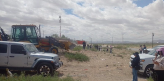 Realiza FGE Norte operativo de rastreo en un terreno baldío de la colonia Parajes de San José