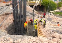 Avanza Municipio con las cimentaciones de la Gaza de incorporación