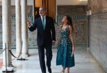 Reina Letizia deslumbra con vestido joya en cena previa a cumbre de la ONU en Sevilla