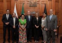 Maru recibe a Clemens Von Goetze, embajador de Alemania en México