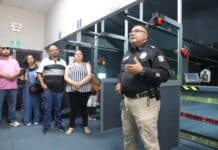 Conocen familiares de cadetes de policías municipales las instalaciones del ISSCUU