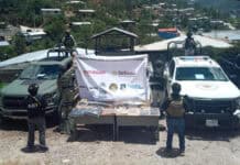 Aseguran armas, cartuchos y equipo táctico en Guadalupe y Calvo