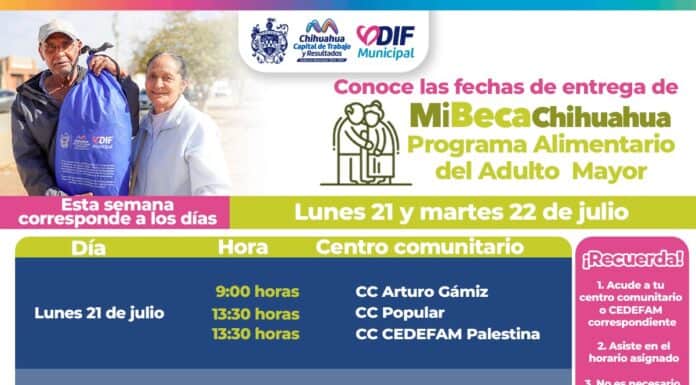 Informa DIF Municipal cuándo y dónde pasar por tu apoyo PAAM este 21 y 22 de julio