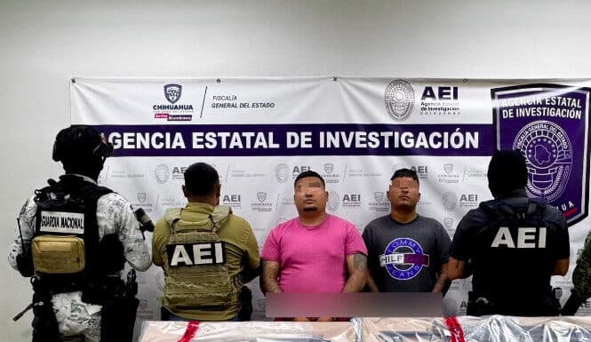 Detiene AEI a presuntos narcomenudistas con armas de fuego y droga