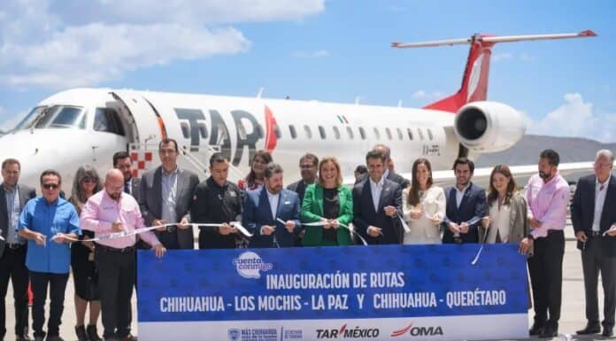 Maru inaugura nuevas rutas aéreas desde Chihuahua a Querétaro y Los Mochis-La Paz
