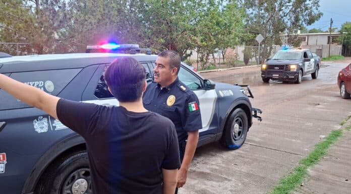 Realiza Policía Municipal operativo en la colonia Nuevo Triunfo