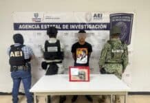 Detiene AEI a sujeto por posesión ilegal de arma de fuego en Cd. Juárez