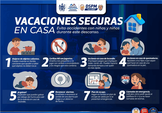 Bomberos te ayuda a prevenir accidentes con fuego con niñas y niños solos en casa por vacaciones