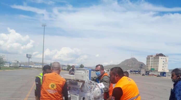 Realizan traslado aeromédico de paciente pediátrica de Juárez a Chihuahua