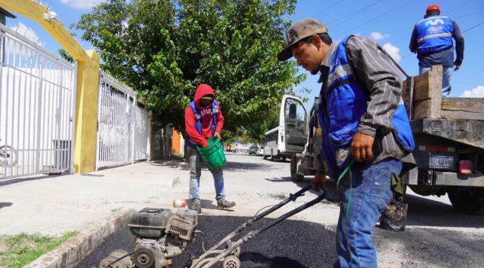Atendió Municipio más de 300 baches este lunes por la mañana