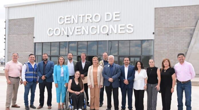 Maru supervisa construcción del Centro de Convenciones en Cuauhtémoc