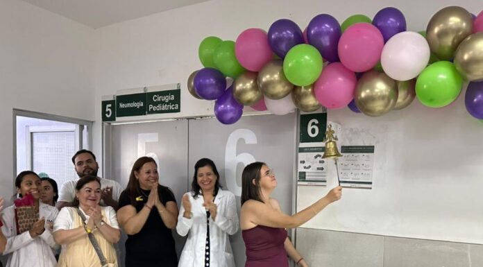 Toca Campana de la Victoria, Miranda vence cáncer en IMSS Chihuahua