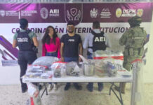 Fiscalía Zona Centro detiene a dos personas y asegura narcóticos en cateo