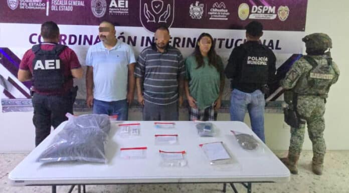 Catean en Operativo Conjunto domicilio en la colonia Madera 65 y asegura narcóticos