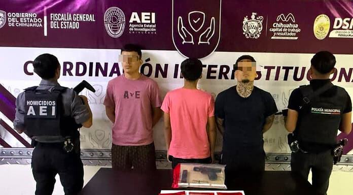 Detienen AEI y DSPM a tres personas en posesión de narcóticos en Chihuahua