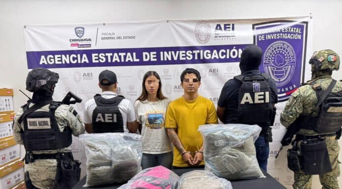 Detiene COE a pareja con 5 kilos de marihuana en la colonia Versalles