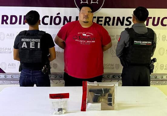 Detienen en Operativo Conjunto a hombre en posesión de narcóticos y arma de fuego