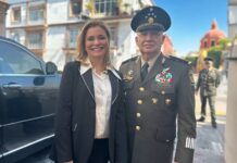 Maru Campos se reúne con secretario de la Defensa