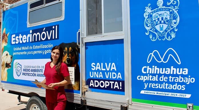 Atenderá Esterimóvil de Municipio a perros y gatos en centro comunitario Chihuahua 2000