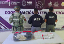 Aseguran cocaína y marihuana en cateo a domicilio de la Junta de los Ríos