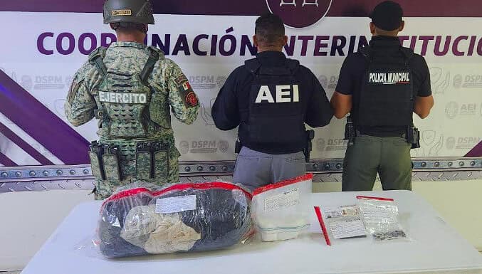 Aseguran cocaína y marihuana en cateo a domicilio de la Junta de los Ríos