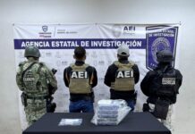 Aseguran más de 5 kilogramos de cocaína en vehículo abandonado en estacionamiento