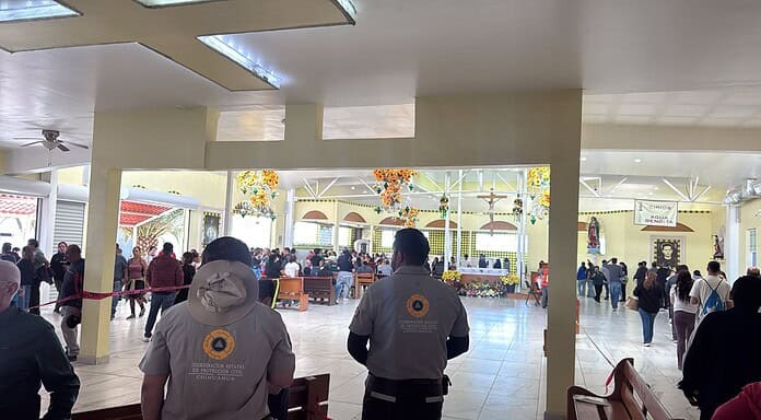 Registran aforo de 9 mil 500 asistentes al templo de San Judas Tadeo