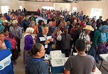 Distribuye Estado 1,500 paquetes de alimento en Guadalupe y Calvo