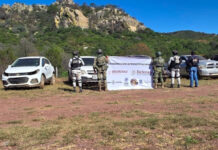 Asegura célula BOII en Moris 9 vehículos, 8 con reporte de robo