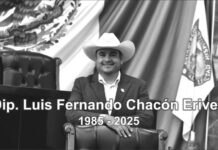Congreso rinde homenaje póstumo al diputado Luis Fernando Chacón Erives, una vida dedicada a servir