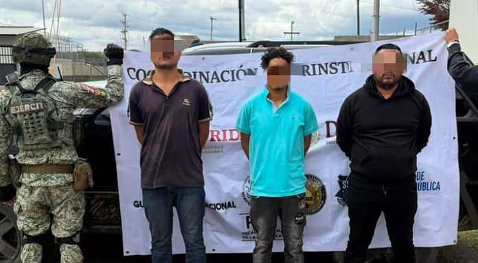 Detiene Operativo Conjunto a tres sujetos por delitos contra la salud en la colonia San Uriel