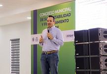 Presenta Marco Bonilla avances, retos y financiamiento en temas de agua en Congreso Municipal de Sustentabilidad y Financiamiento Verde