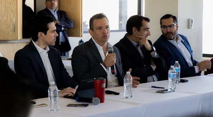 Expone Marco Bonilla plan de trabajo a empresarios COPARMEX