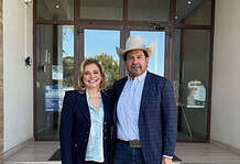 Maru y el presidente de la UGRCh refuerzan coordinación en temas prioritarios para la ganadería