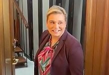 Califica Maru como falta de respeto la manta en apoyo a Bonilla durante el desfile