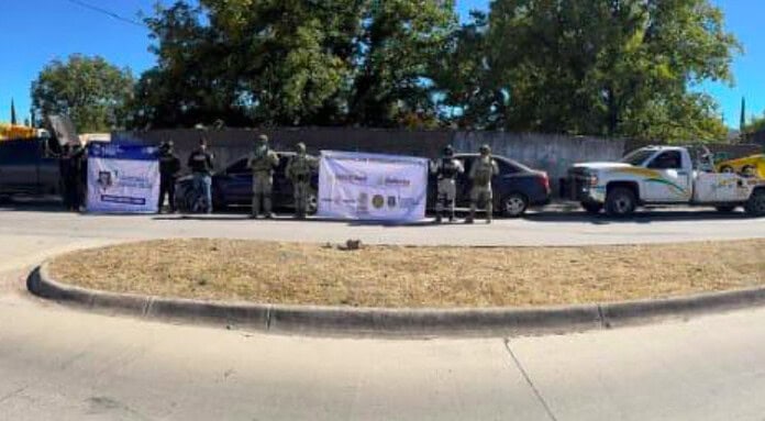 Asegura Célula BOI vehículo blindado y tres unidades más con reporte de robo en Matamoros