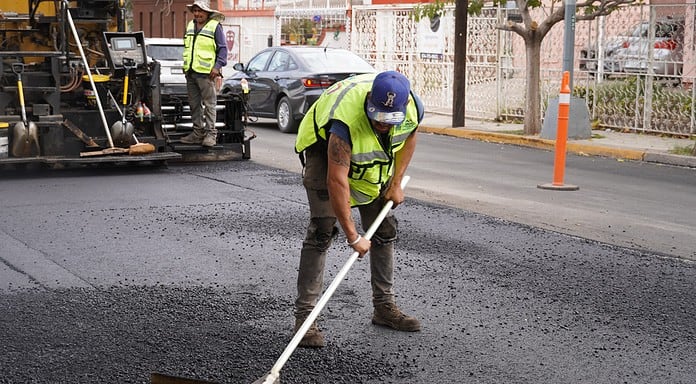 Para una mejor circulación, trabaja Municipio en recarpeteo de varias zonas al norte de la ciudad