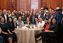 Maru agradece a alcaldes por su trabajo durante la celebración del brindis navideño