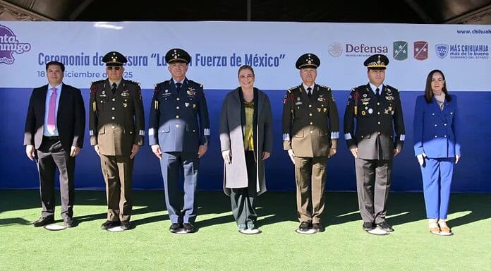 Maru asiste a la ceremonia de clausura de la exposición militar “La Gran Fuerza de México”