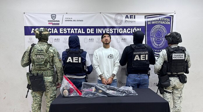 Detiene AEI en operativo a hombre con fusil de asalto en la colonia Libertad