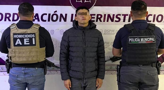 Detienen AEI y DSPM a dos masculinos por homicidio en Riberas de Sacramento