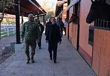 Sheinbaum visita la base militar de Santa Gertrudis, Chihuahua