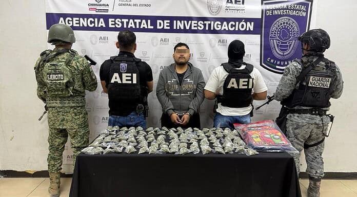 Detienen a sujeto en posesión de 92 envoltorios de mariguana