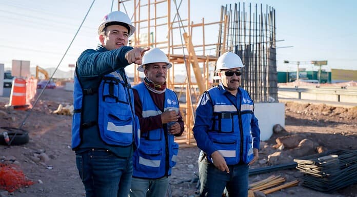 Supervisa Bonilla avance de construcción del Paso Superior en Los Nogales e Industrias