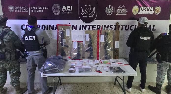 Incauta AEI armas de fuego y municiones en cateo a domicilio de la colonia Granjas Sacramento