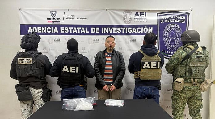 Durante operativo AEI detiene sujeto en posesión de medio kilo de cristal