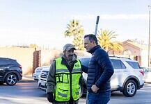 Supervisa alcalde Marco Bonilla cuadrilla de bacheo y remarcado de carriles